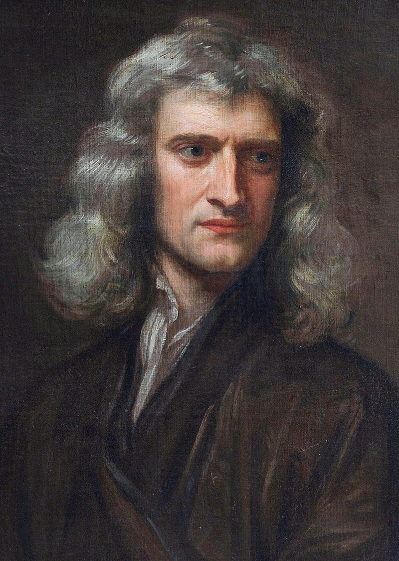 1689年のニュートン（ゴドフリー・ネラー画）
